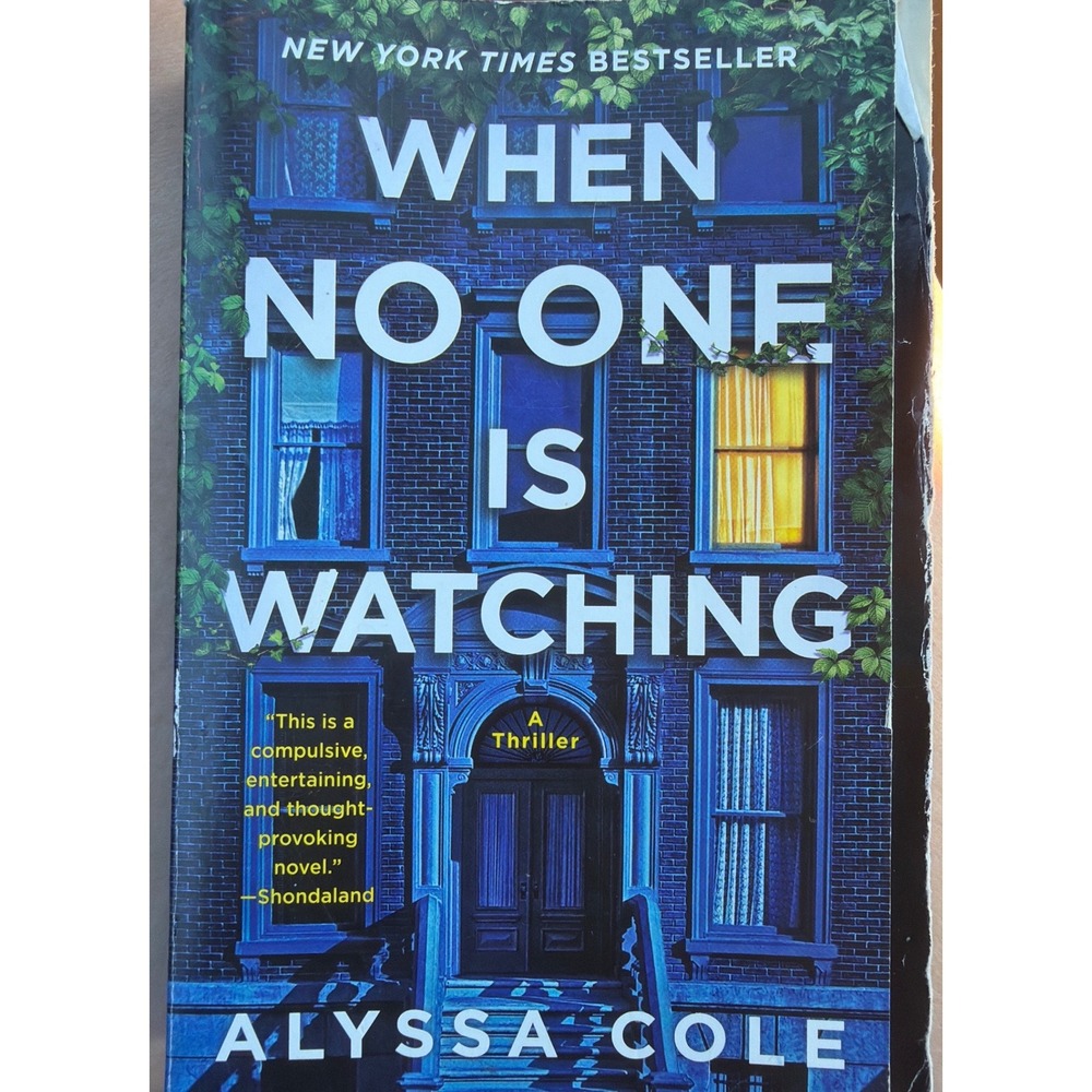 When No One Is Watching by Alyssa Cole Paperback Thriller Mystery Novel
